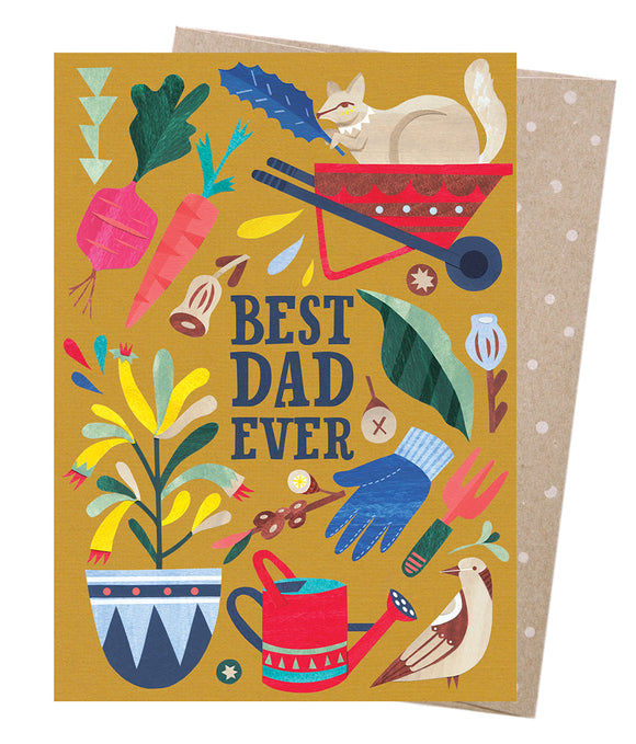 Earth Greetings Card - Best Dad Gardener sold at Have You Met Charlie? a unique gift shop in Adelaide, South Australia