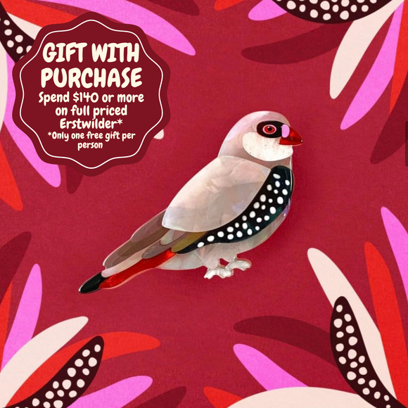 Erstwilder x Jocelyn Proust Bonus Free Gift with minimum spend $140* - A Finch By Any Other Name Brooch