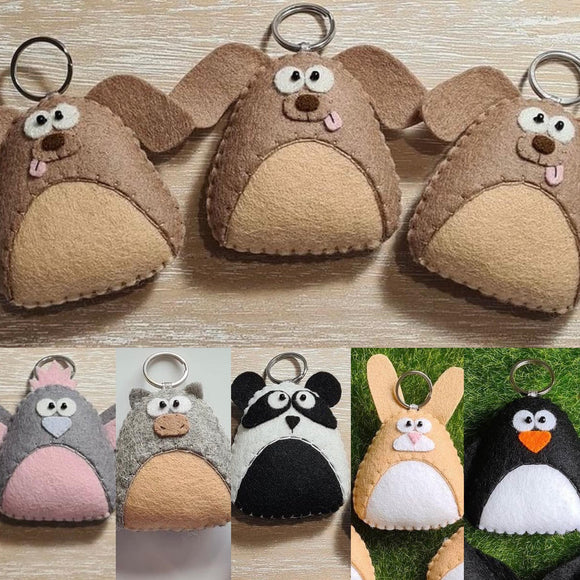 World of Kawaii Gifts - Animal Keyrings Various from have you met charlie a gift shop in Adelaide south Australian with unique handmade gifts