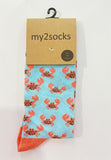 My2Socks Crabs socks from Have You Met Charlie? A gift shop in Adelaide, Australia