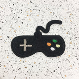 game controller iron on patch by patch press from have you met charlie a gift shop with Australian unique handmade gifts in Adelaide South Australia