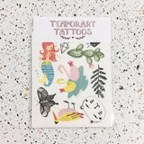 temporary tattoos kids cute animal mermaid plants sticker miss minzy from have you met charlie a gift shop with australian unique hand made gifts in adelaide australia