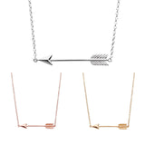 Simple Sterling Silver necklace with feathered arrow pendant. A long time best seller. Also available in Rose Gold and Gold plated Sterling Silver have you met charlie adelaide australia