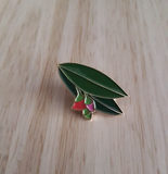 red gum enamel pin by patch press from have you met charlie a gift shop with Australian unique handmade gifts in Adelaide South Australia