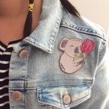 Koala iron on patch by missy minzy from have you met charlie a gift shop with Australian unique handmade gifts in Adelaide South Australia