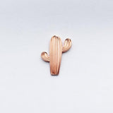 Hemleva Saguaro Cactus rose gold metal enamel pin from Have You Met Charlie? a unique gift store in Adelaide, South Australia.