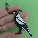 Patch Press magpie keychains from Have You Met Charlie? a gift shop with unique Australian handmade gifts in Adelaide, South Australia.