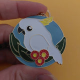 Patch Press cockatoo in the round keychains from Have You Met Charlie? a gift shop with unique Australian handmade gifts in Adelaide, South Australia