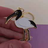 Patch Press Ibis keychain from Have You Met Charlie? a gift shop with unique Australian handmade gifts in Adelaide, South Australia