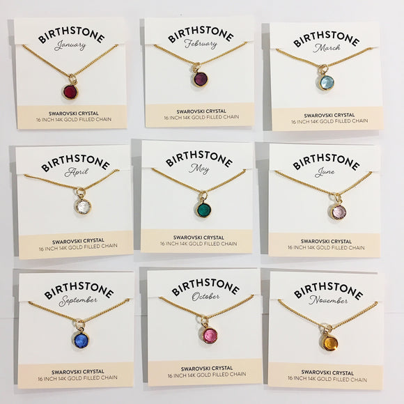 Bec Platt Designs - Various Birth Stone Necklace from Have You Met Charlie? a gift shop with unique Australian handmade gifts in Adelaide, South Australia