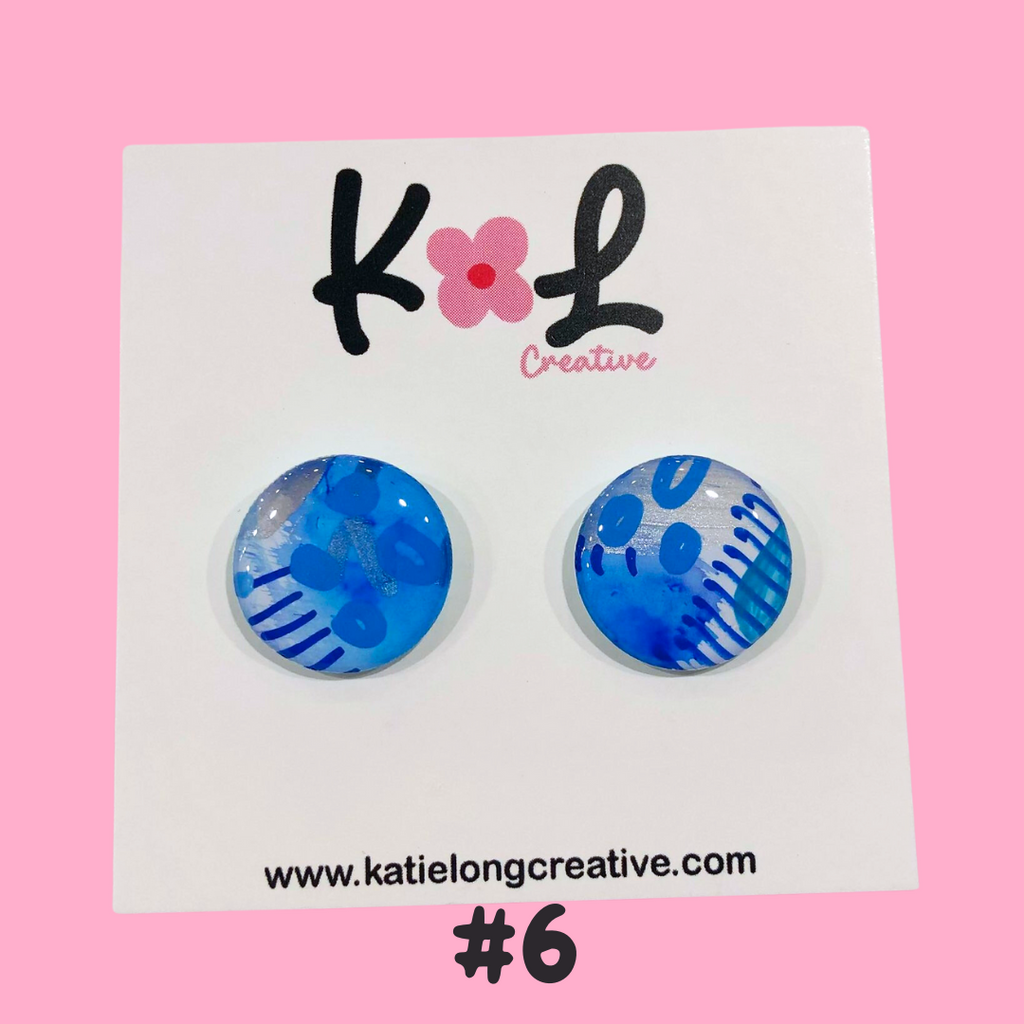 Katie Long Stud Earrings - Various, sold at Have You Met Charlie?, a unique gift store in Adelaide, South Australia.