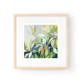 Claire Ishino Square Print - Green Leaves, Sold at Have You Met Charlie?, a unique gift shop located in Adelaide, South Australia.