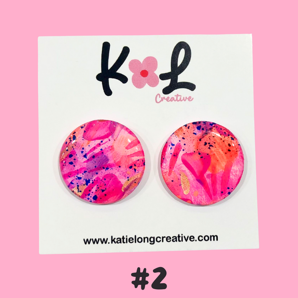 Katie Long Stud Earrings - Various, sold at Have You Met Charlie?, a unique gift store in Adelaide, South Australia.