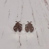 Stainless Steel Earrings - Ladybug