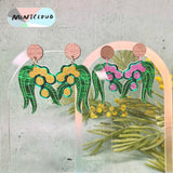 Mintcloud & Little Harlequin Studio Collaboration Earrings - Wattle Dangles
