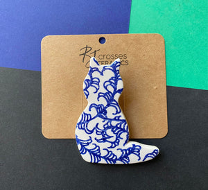 RJ Crosses Brooch - Multi Coloured Cats from have you met charlie a gift shop with Australian unique handmade gifts in Adelaide South Australia