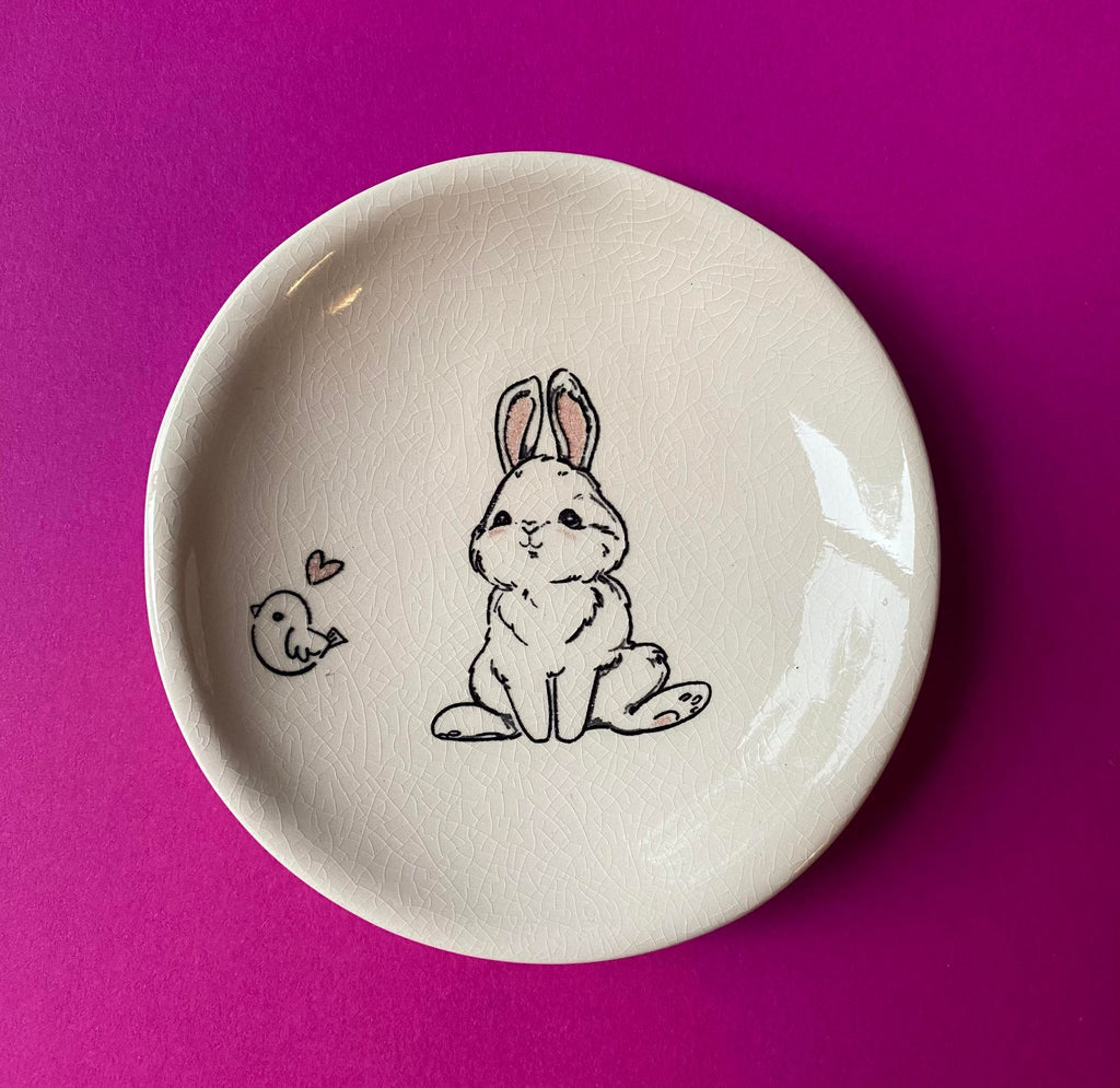 RJ Crosses Coin Dish - Bunny, sold at Have You Met Charlie?, a unique gift store in Adelaide, South Australia.