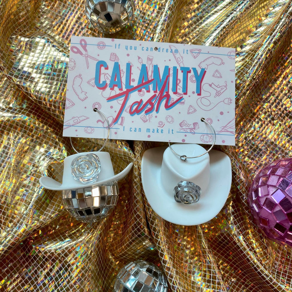 Calamity Tash - Disco Cowboy Earrings, Sold at Have You Met Charlie?, a unique gift shop located in Adelaide, South Australia.