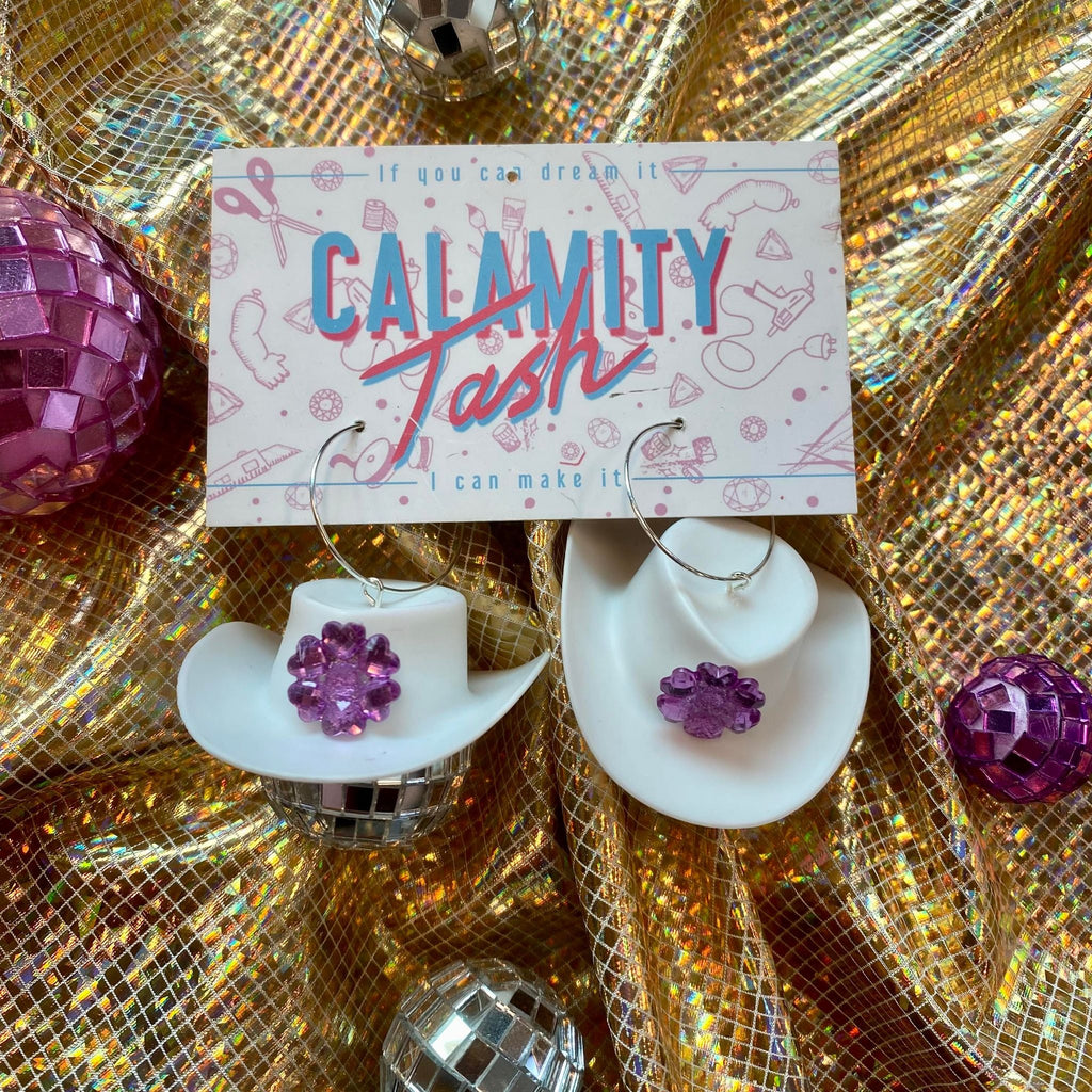 Calamity Tash - Disco Cowboy Earrings, Sold at Have You Met Charlie?, a unique gift shop located in Adelaide, South Australia.