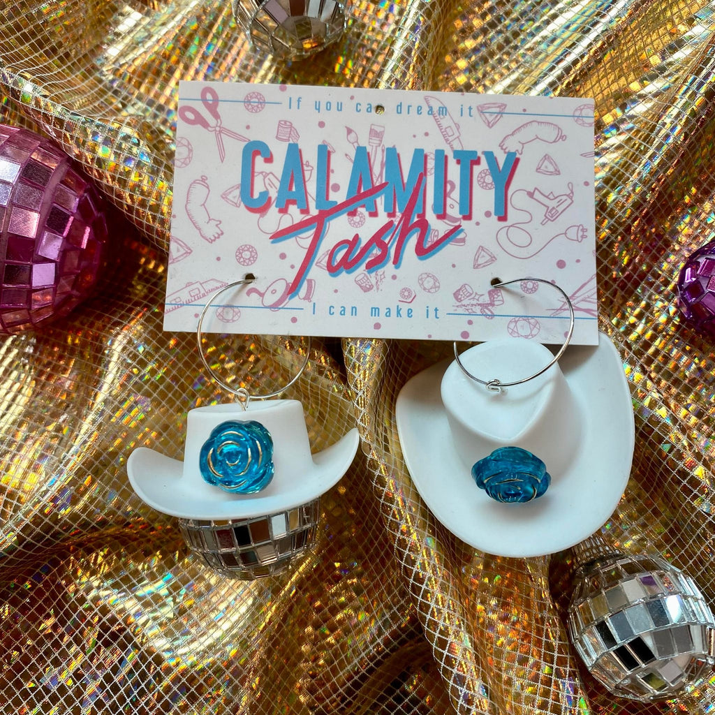 Calamity Tash - Disco Cowboy Earrings, Sold at Have You Met Charlie?, a unique gift shop located in Adelaide, South Australia.