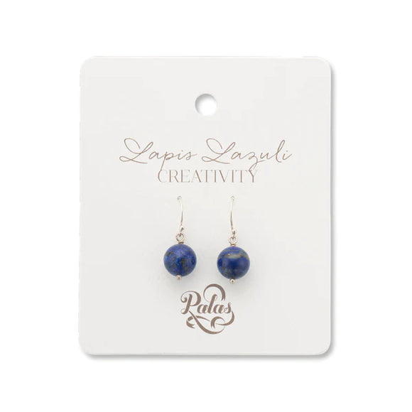 Palas Jewellery - Lapis Lazuli Healing Gem Earrings, sold at Have You Met Charlie?, a unique gift store in Adelaide, South Australia.