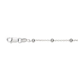 Sterling Silver Anklet - Fancy Beads
