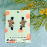Mintcloud & Little Harlequin Studio Collaboration Earrings - Percy The Platypus Studs