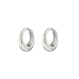 Sterling Silver Earrings - Petite Concave Hoops Sold at Have You Met Charlie?, a unique gift shop located in Adelaide, South Australia.