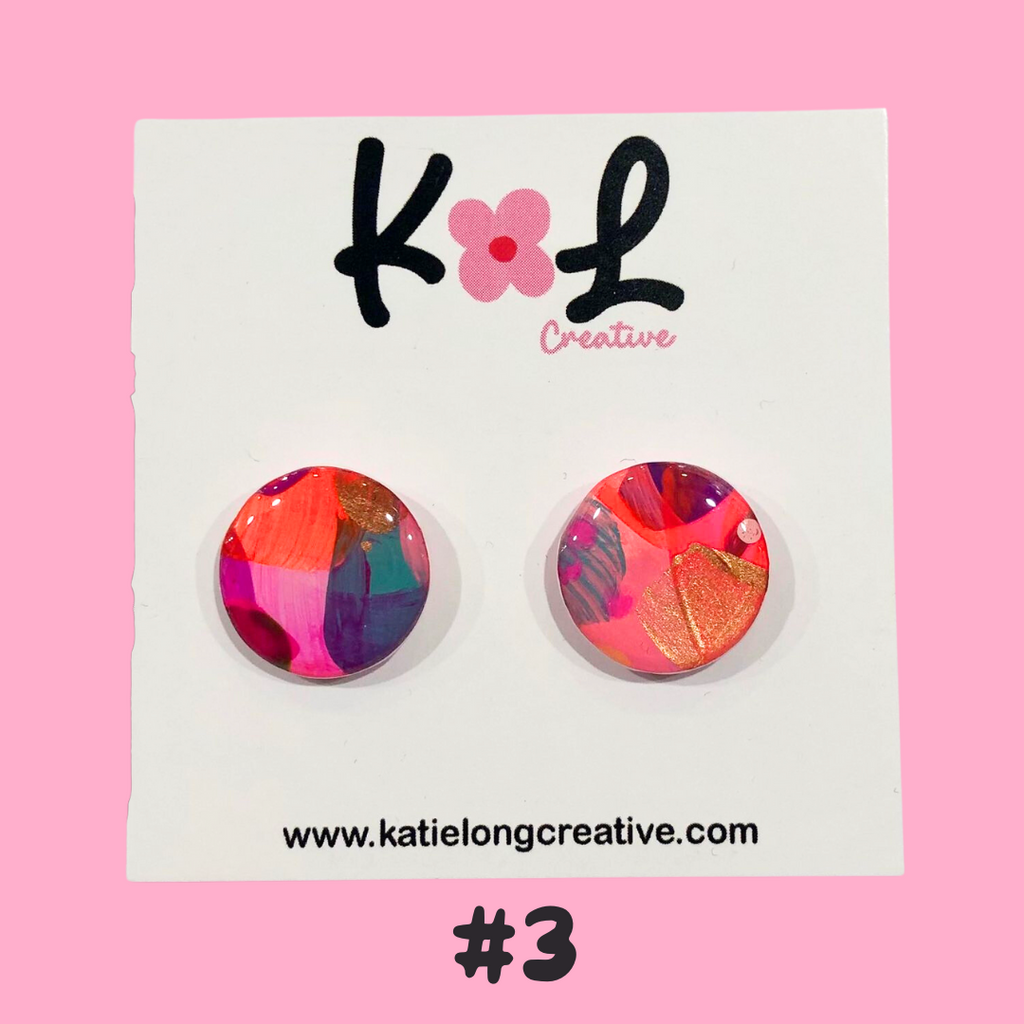 Katie Long Stud Earrings - Various, sold at Have You Met Charlie?, a unique gift store in Adelaide, South Australia.