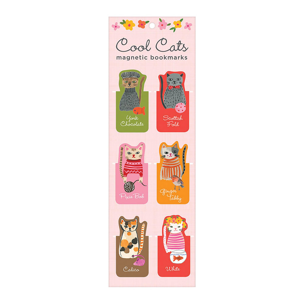 Cool Cats - Set of 6 Magnetic Bookmarks, sold at Have You Met Charlie?, a unique gift store in Adelaide, South Australia.