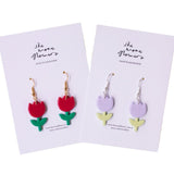 She Wore Flowers - Tulip Dangles. Sold at Have You Met Charlie?, a unique gift shop located in Adelaide, South Australia.