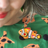 Erstwilder x Pete Cromer Sea life - The Charismatic Clownfish Brooch from have you met charlie a gift shop in Adelaide south Australian with unique handmade gifts