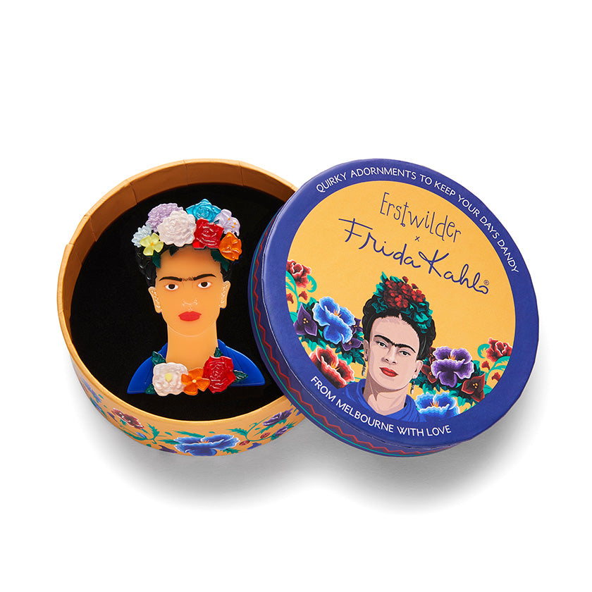 Erstwilder Frida Kahlo - My Own Muse Frida Brooch, Sold at Have You Met Charlie?, a unique gift shop located in Adelaide, South Australia.