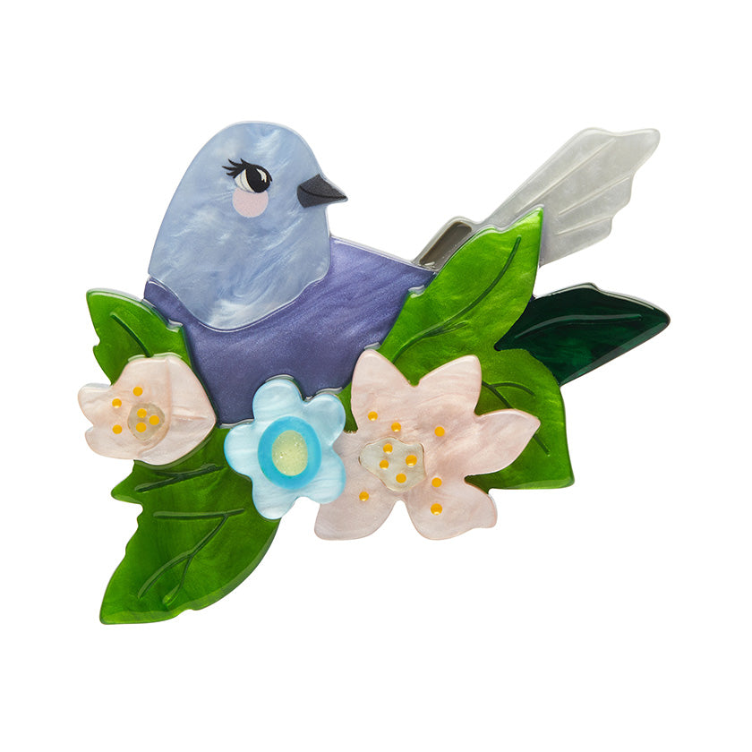 Erstwilder x Fleur Harris - Gentle Bluebird Brooch, sold at Have You Met Charlie?, a unique gift store in Adelaide, South Australia.