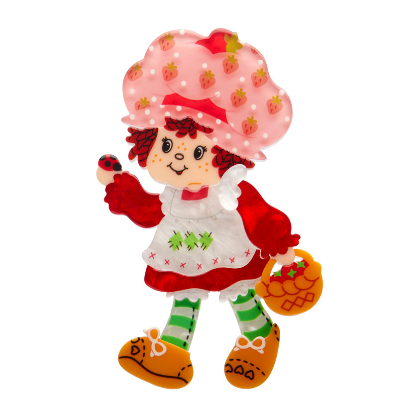 Erstwilder x Strawberry Shortcake Part 2 - Strawberry Strolling Brooch. Sold at Have You Met Charlie?, a unique gift store located in Adelaide, South Australia.