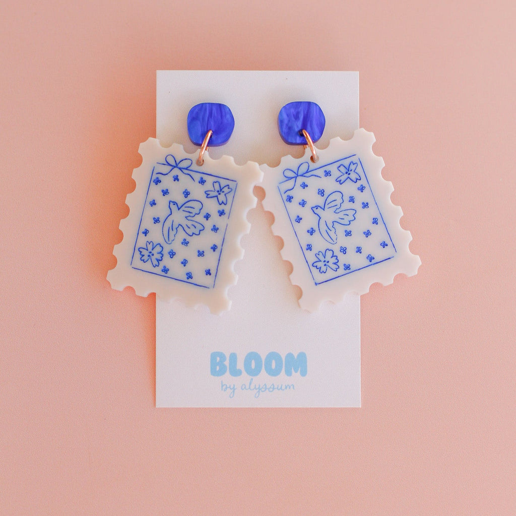 Bloom By Alyssum - Maggie Drawn Stamp Earrings available at Have You Met Charlie?,  a unique gift store in Adelaide, South Australia.