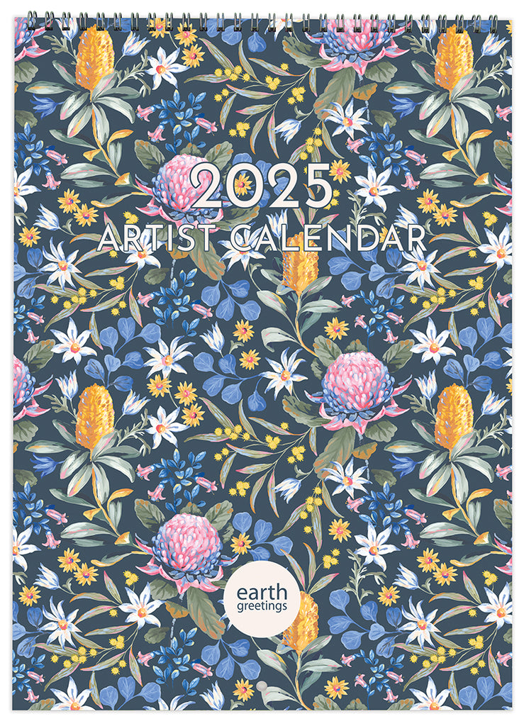 Earth Greetings - 2025 Artist Calendar, sold at Have You Met Charlie?, a unique gift shop located in Adelaide, South Australia.