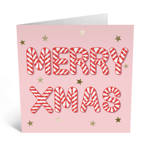 Central 23 Greeting Card - Merry Xmas Candy Canes