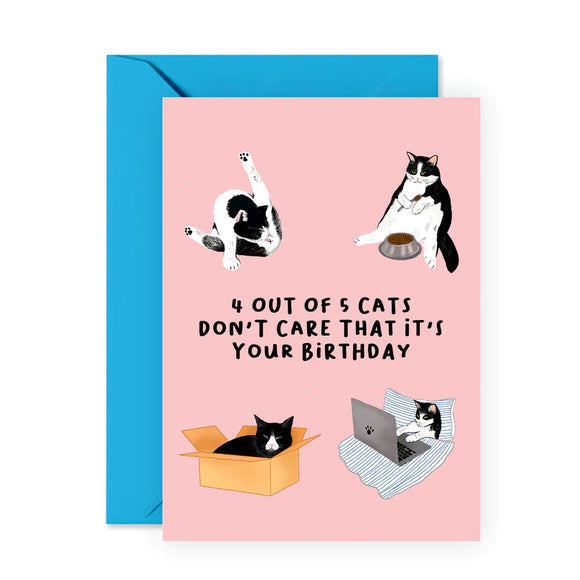 Central 23 Greeting Card - Cats Don't Care it's Your Birthday