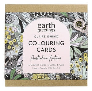 Earth Greetings - Colouring Greeting Cards. Sold at Have You Met Cahrlie?, a unique gift shop located in Adelaide, South Australia.