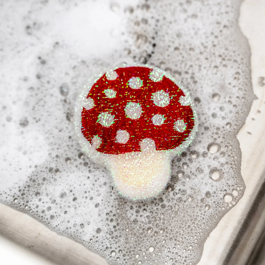 Mushroom Scrub Sponge - Set of Two, sold at Have You Met Charlie?, a unique gift store in Adelaide, South Australia.