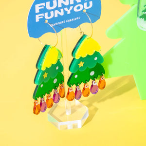 Funky Fun You - Christmas Tree Earrings
