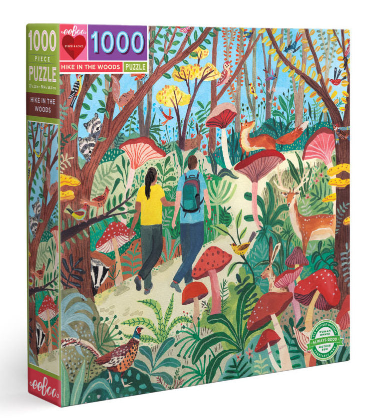 Eeboo Piece & Love Puzzles - Hike in the Woods sold at Have You Met Charlie? a unique gift shop in Adelaide, South Australia