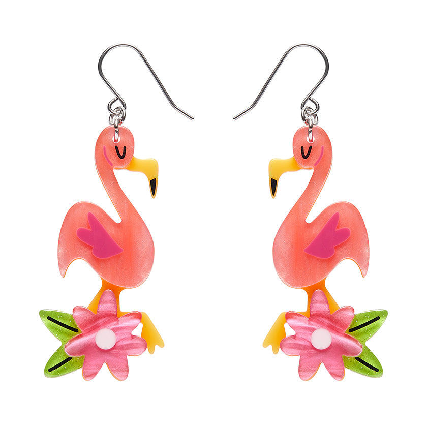 Erstwilder Atomic Abode - Let's Flamingle Drop Earrings sold at Have You Met Charlie? a unique gift shop in Adelaide, South Australia