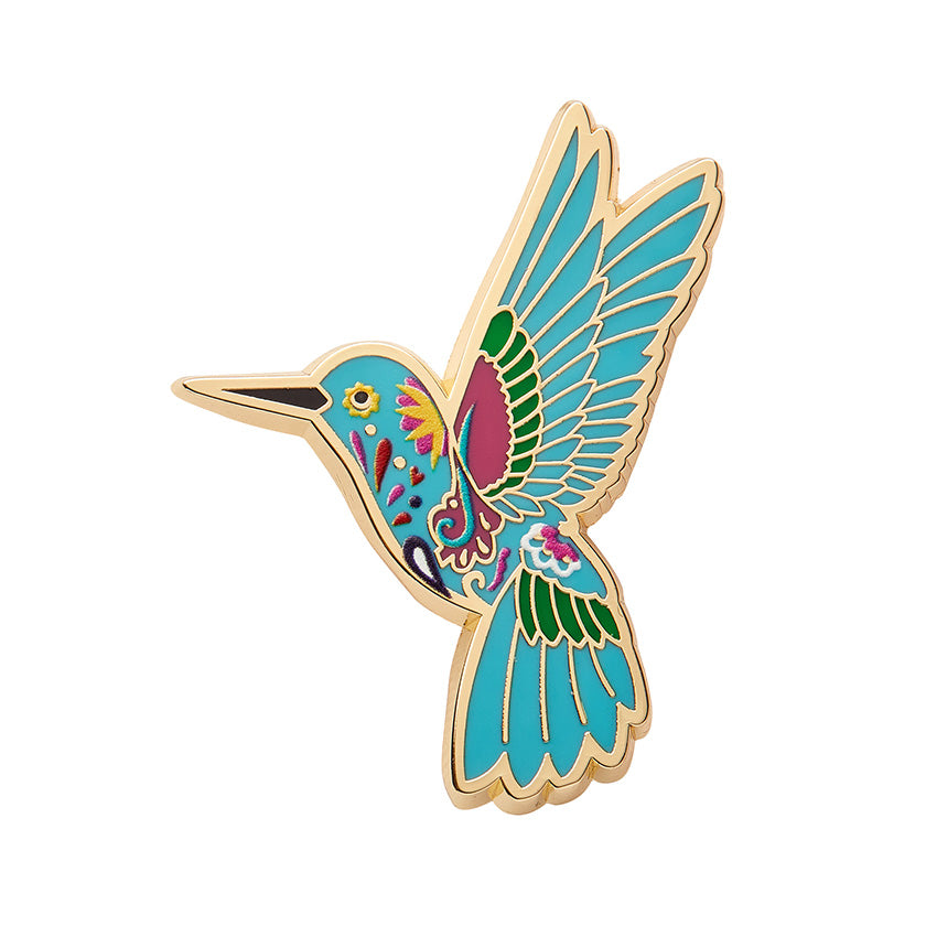 Erstwilder Frida Kahlo - Frida's Hummingbird Enamel Pin, Sold at Have You Met Charlie?, a unique gift shop located in Adelaide, South Australia.