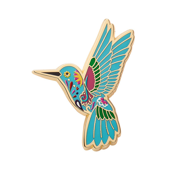 Erstwilder Frida Kahlo - Frida's Hummingbird Enamel Pin, Sold at Have You Met Charlie?, a unique gift shop located in Adelaide, South Australia.