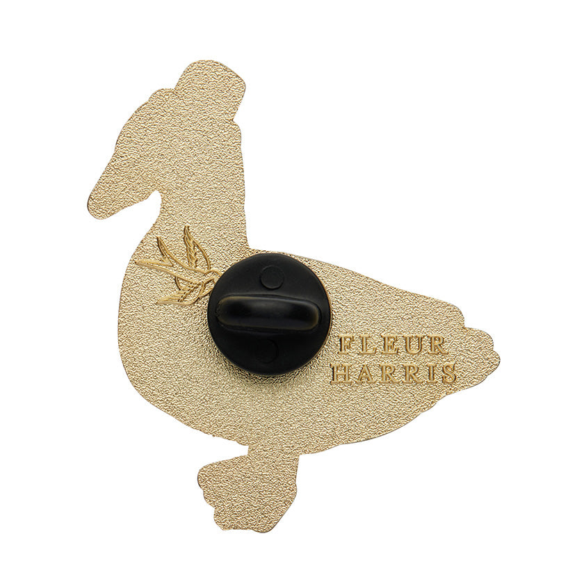 Erstwilder x Fleur Harris - Well-Dressed Duck Enamel Pin, sold at Have You Met Charlie?, a unique gift store in Adelaide, South Australia