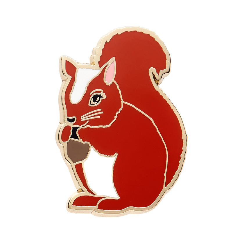 Erstwilder x Fleur Harris - Cheeky Squirrel Enamel Pin, sold at Have You Met Charlie?, a unique gift store in Adelaide, South Australia.