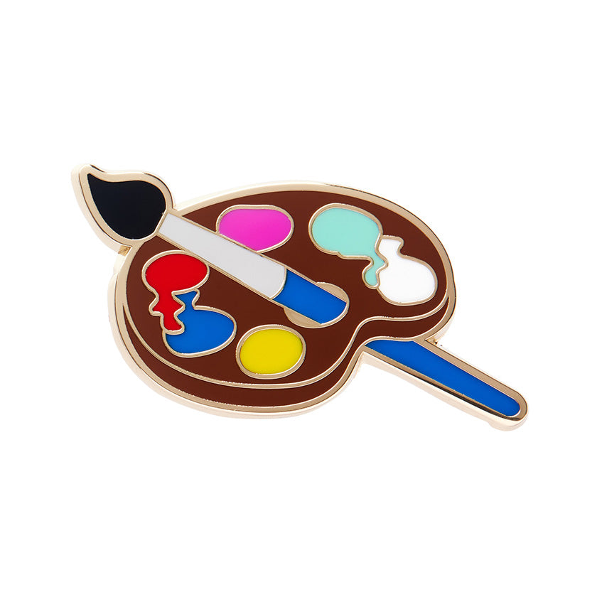 Erstwilder Arts and Crafts - In Living Colour Enamel Pin, Sold at Have You Met Charlie?, a unique gift shop located in Adelaide, South Australia.