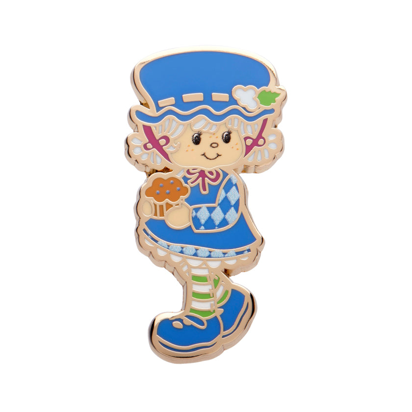 Erstwilder x Strawberry Shortcake Part 2 - Blueberry Muffin Enamel Pin. Sold at Have You Met Charlie?, a unique gift shop located in Adelaide, South Australia.